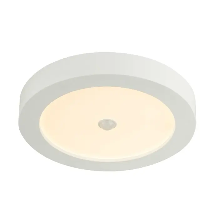 Globo PAULA Plafondlamp LED Glas, 1-licht, Bewegingsmelder Op = Op