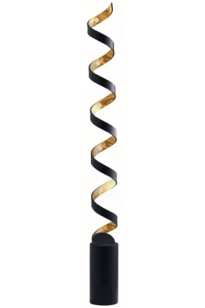 Lutec HELIX Staande lamp Goud, Zwart, 1-licht Beperkte Voorraad