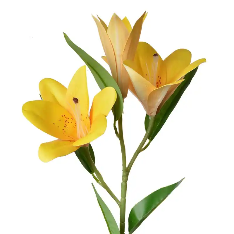 Betaalbaar Clayre & Eef Kunstbloem 71 cm Geel Kunststof