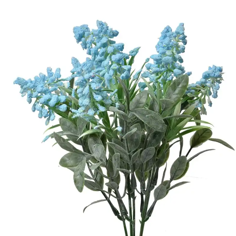 Korting Clayre & Eef Kunstbloem 32 cm Blauw Kunststof
