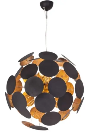 By Rydens Planet Hanger Goud, Zwart, 6-lichts Hoge Kwaliteit