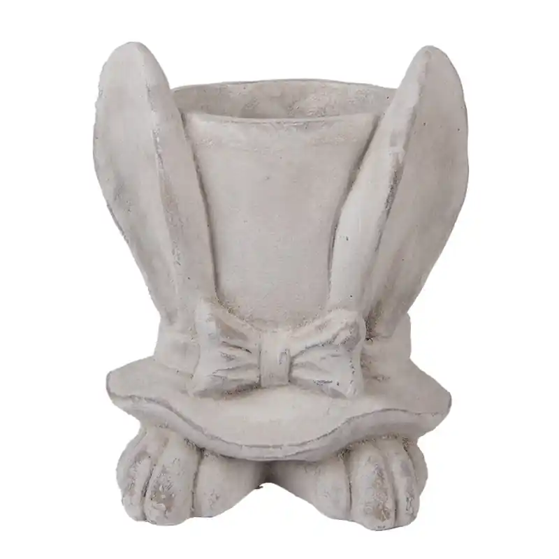 Must-Have Clayre & Eef Bloempot Konijn 20x20x25 cm Beige Steen