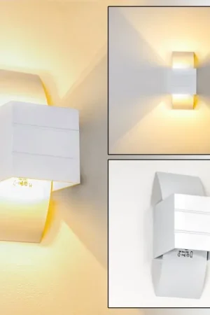 Baku Muurlamp Wit, 1-licht Korting