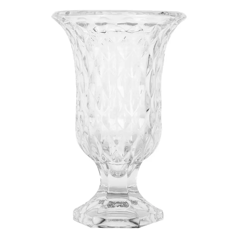 Clayre & Eef Vaas Ø 12x19 cm Transparant Glas Lage Kosten