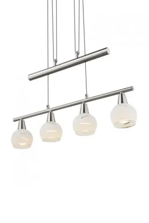 Globo ELLIOTT Hanger LED Nikkel mat, 4-lichts Shop Nu
