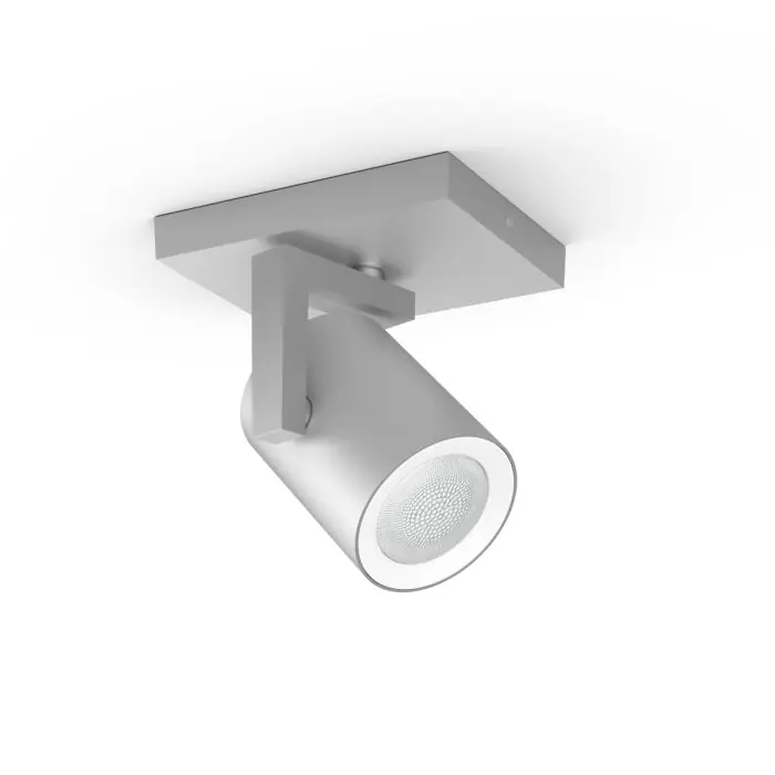 Lage Kosten Philips Hue Ambiance White & Color Argenta Wandspot / plafondspot extensie Zilver, 1-licht, Kleurwisselaar
