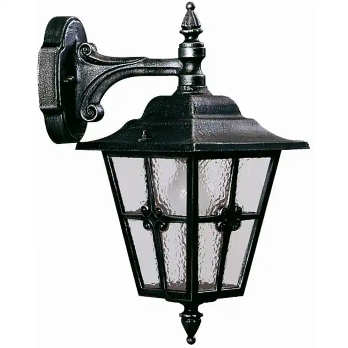 Direct Beschikbaar Albert 805 Muurlamp Zwart, Zilver, 1-licht