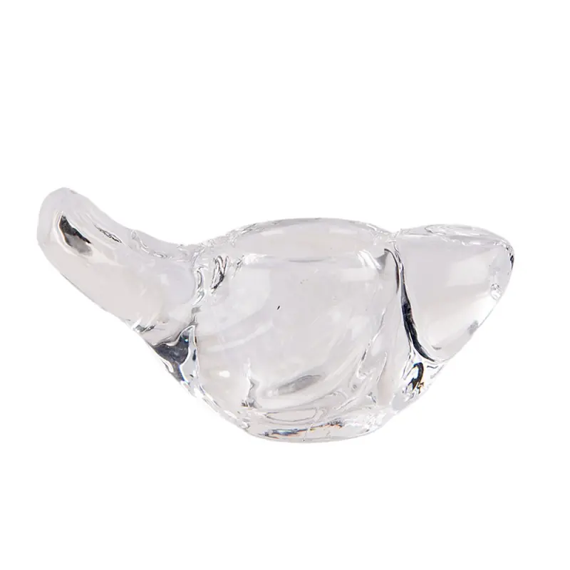 Premium Clayre & Eef Kandelaar Vogel 8x4x5 cm Transparant Glas