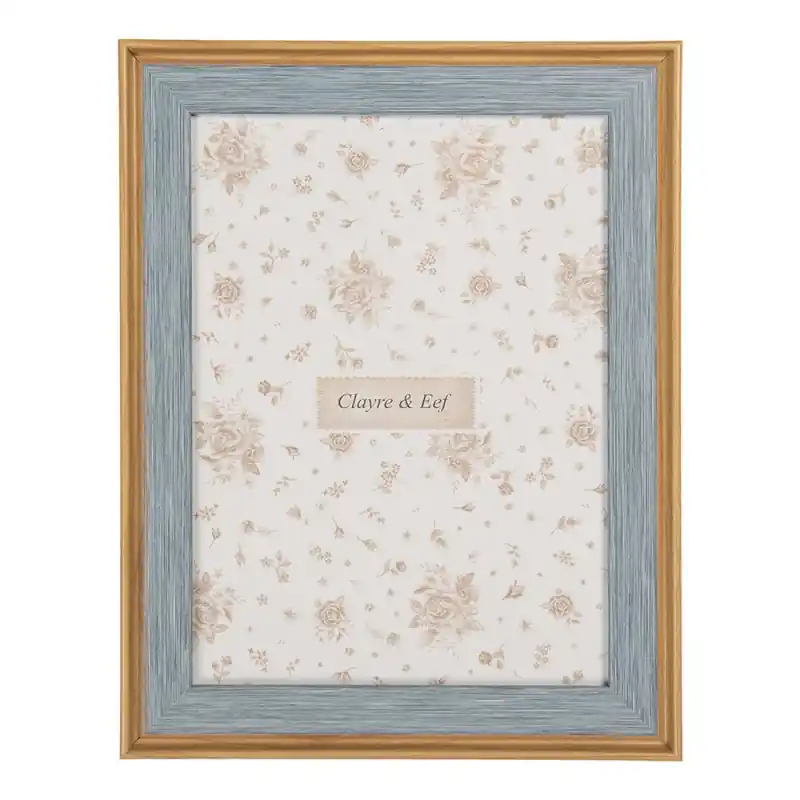 Betrouwbaar Clayre & Eef Fotolijst 13x18 cm Blauw MDF