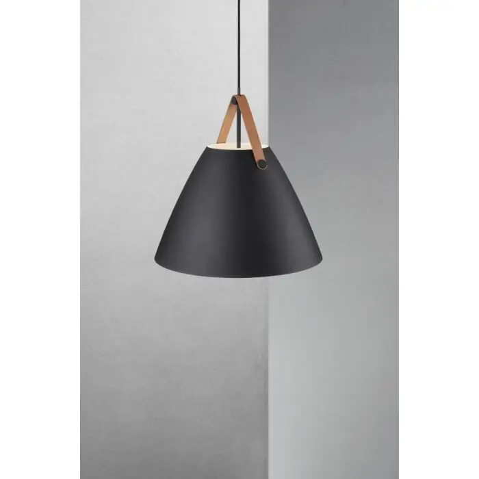 Design For The People by Nordlux Strap48 Hanglamp Zwart, 1-licht Weekendaanbieding