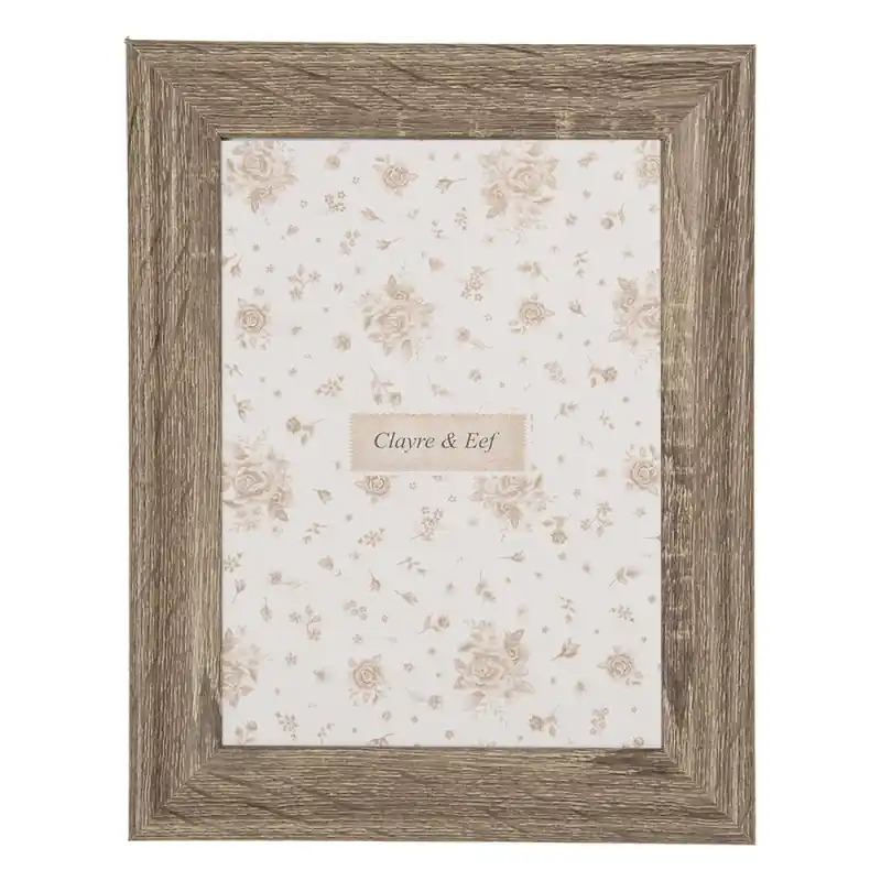 Clayre & Eef Fotolijst 10x15 cm Bruin MDF Must-Have