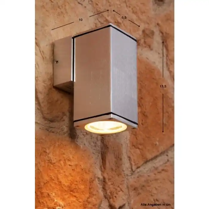 Konstsmide MONZA Muurlamp Zilver, 2-lichts Speciale Aanbieding