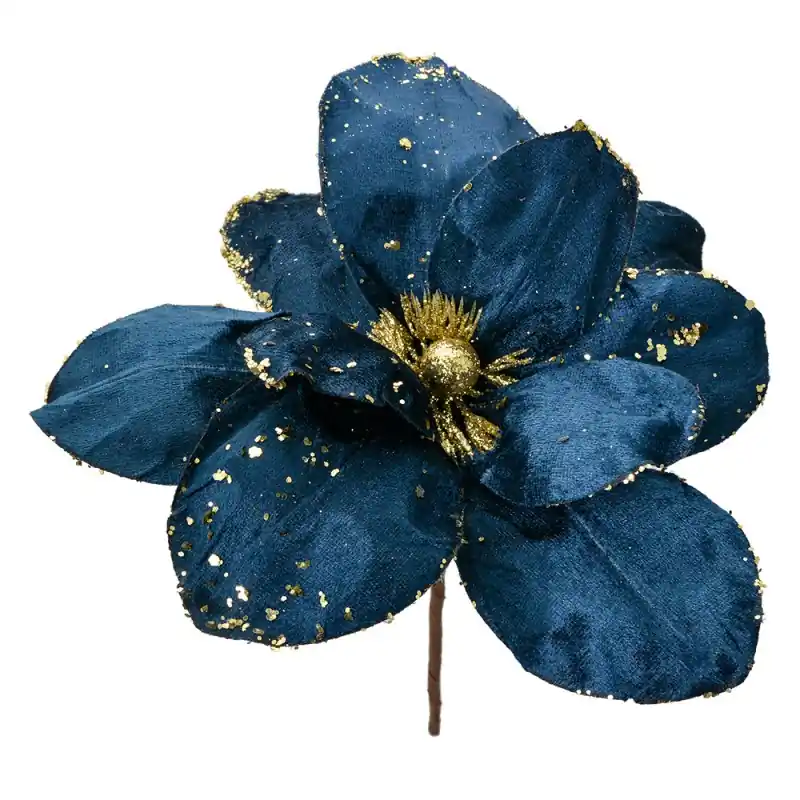 Superprijs Clayre & Eef Kunstbloem Ø 25x25 cm Blauw Kunststof
