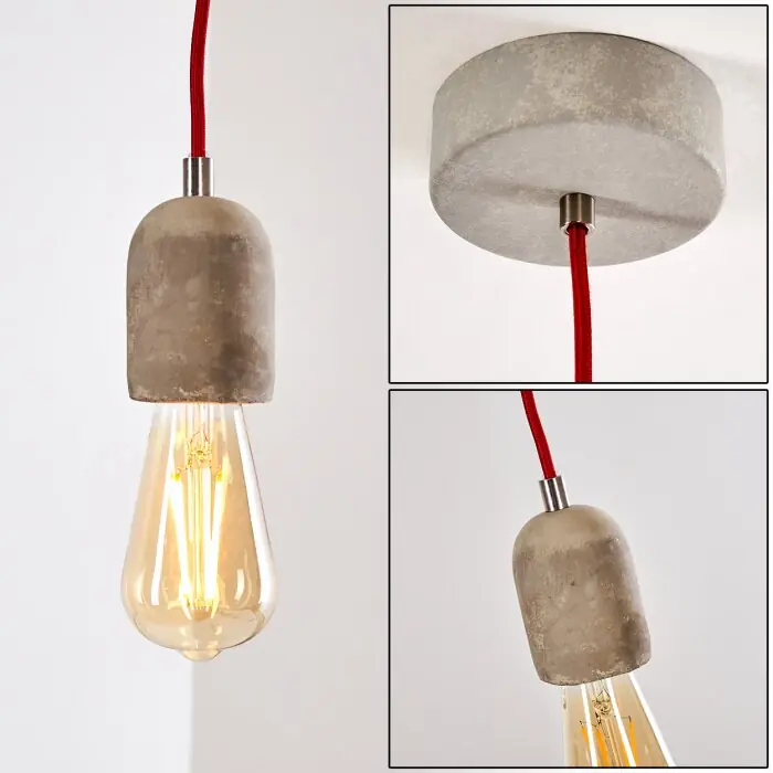 Lemone Hanger Grijs, 1-licht Weekendaanbieding