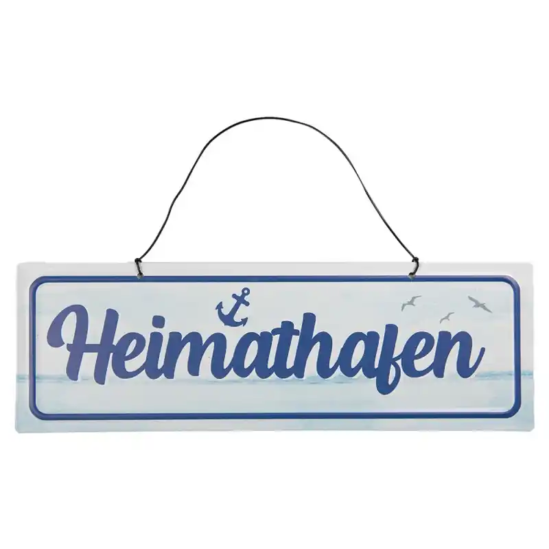 Premium Clayre & Eef Tekstbord 30x10 cm Wit Metaal