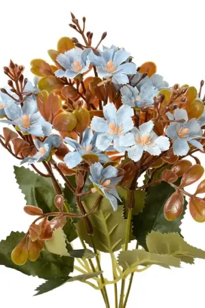 Clayre & Eef Kunstbloem 33 cm Blauw Kunststof Bestseller
