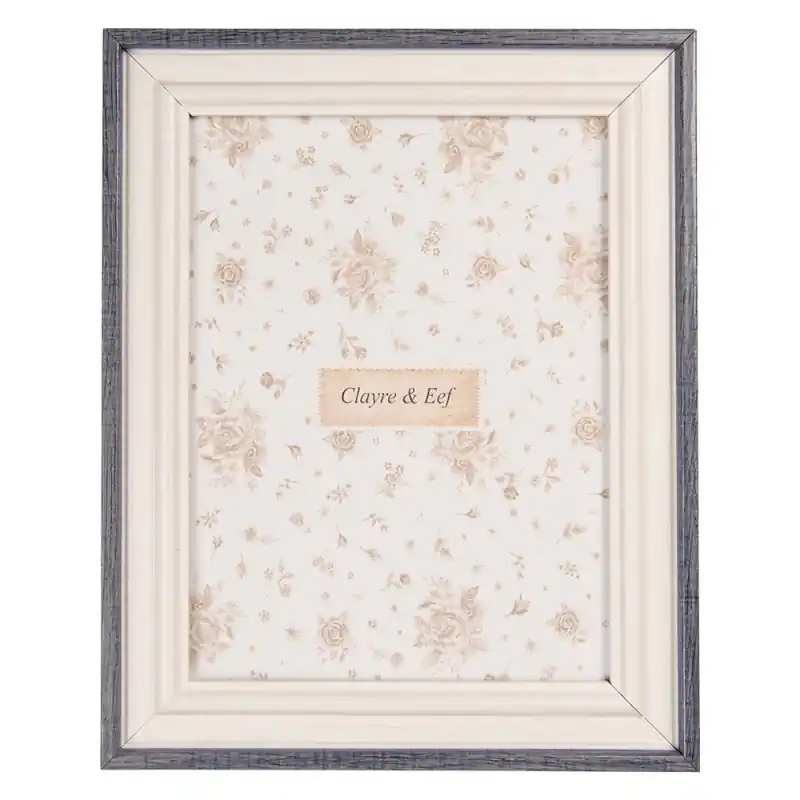 Beperkte Voorraad Clayre & Eef Fotolijst 15x20 cm Wit MDF