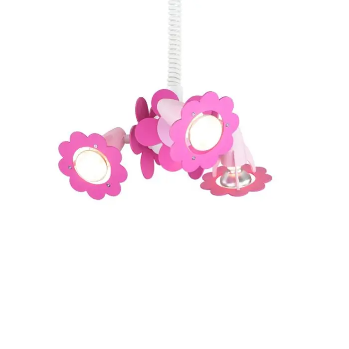 Elobra BLÜTE Hanger Roze, 3-lichts Must-Have