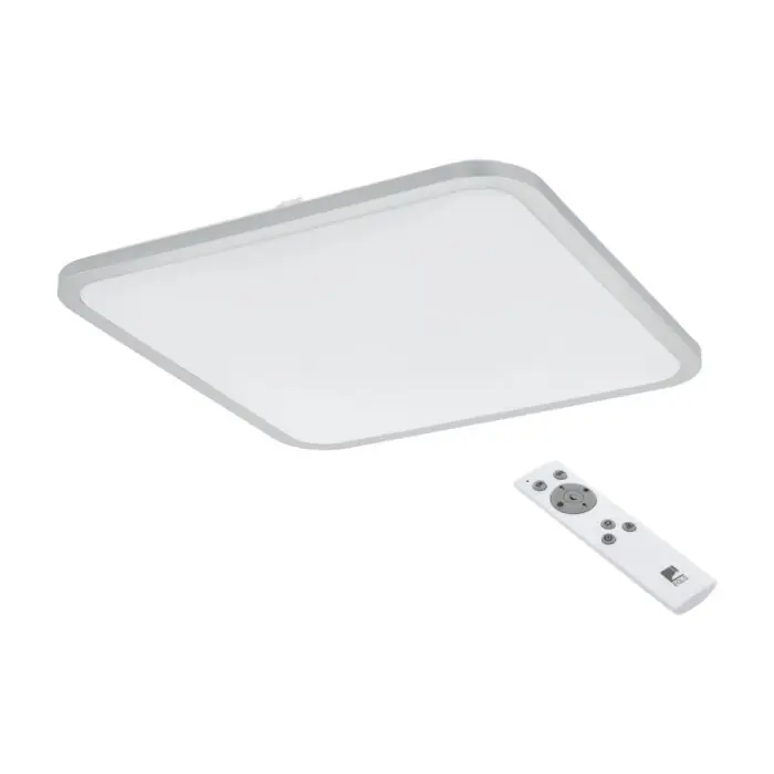 Beste Prijs EGLO COGOLETO Plafondlamp LED Zilver, Wit, 1-licht, Afstandsbediening