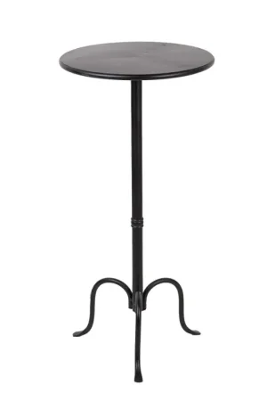 Alleen Vandaag Clayre & Eef Bijzettafel Ø 38x78 cm Zwart Metaal