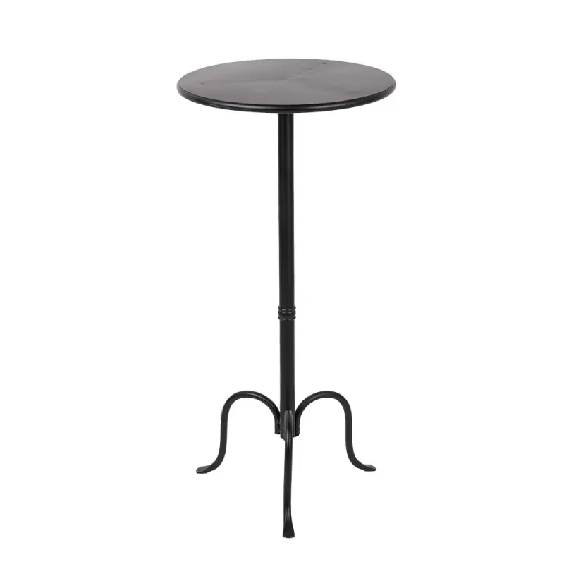 Alleen Vandaag Clayre & Eef Bijzettafel Ø 38x78 cm Zwart Metaal