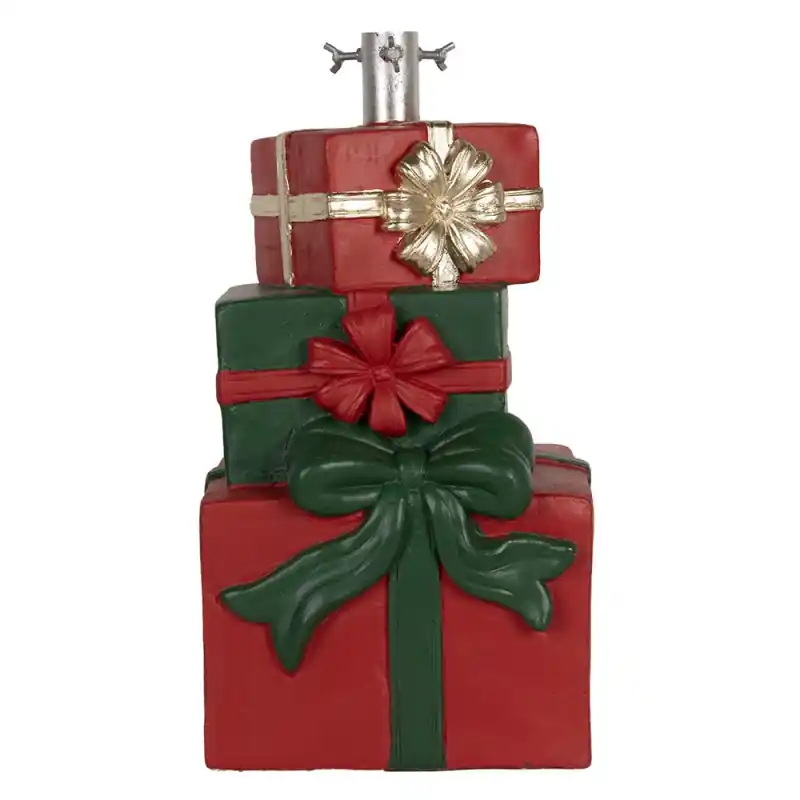 Clayre & Eef Kerstboom Standaard Cadeau 28x26x48 cm Rood Groen Keramisch materiaal Aanbieding