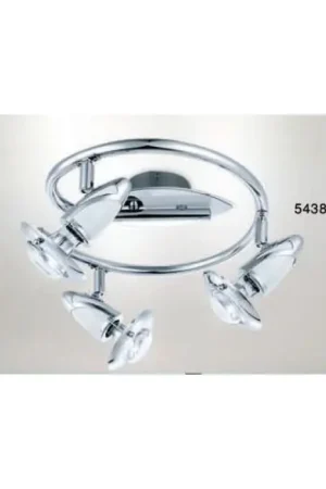 Weekendaanbieding Globo LORD Spotlamp Chroom, roestvrij staal, 3-lichts