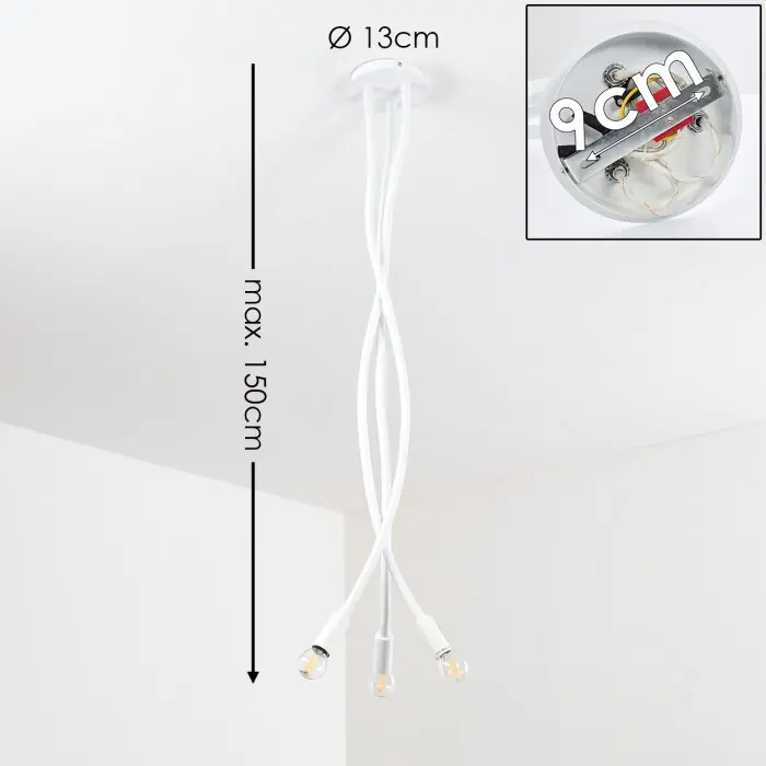 Wertach Plafondlamp Wit, 3-lichts Meest Verkocht