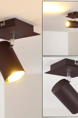 Zuoz Plafondlamp Roest, 1-licht Op = Op