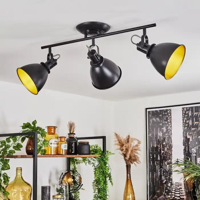 Koppom Plafondlamp Zwart, 3-lichts Nu Kopen