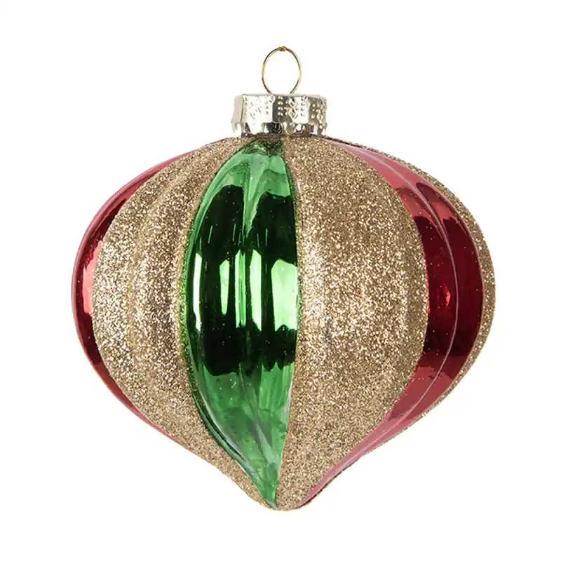 Beste Prijs Clayre & Eef Kerstbal Ø 10x10 cm Groen Glas