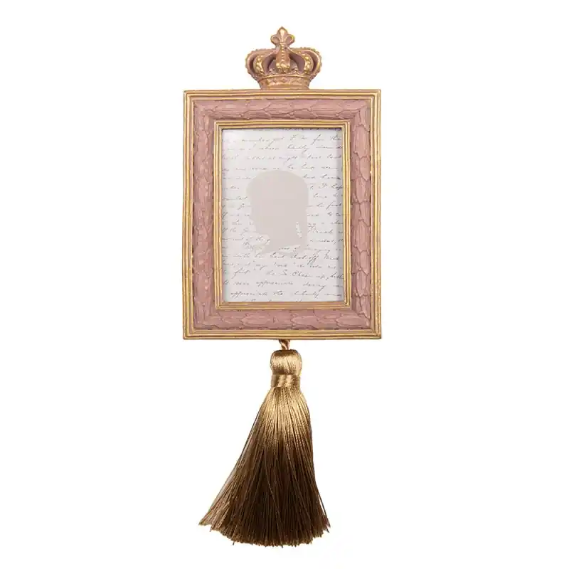 Aanbieding Clayre & Eef Fotolijst 6x9 cm Roze Kunststof