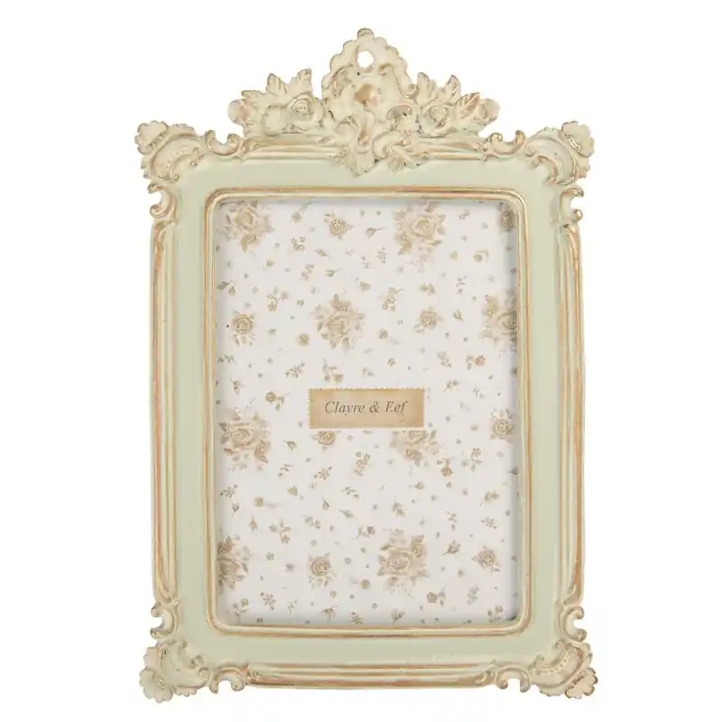 Bestseller Clayre & Eef Fotolijst 13x18 cm Groen Kunststof