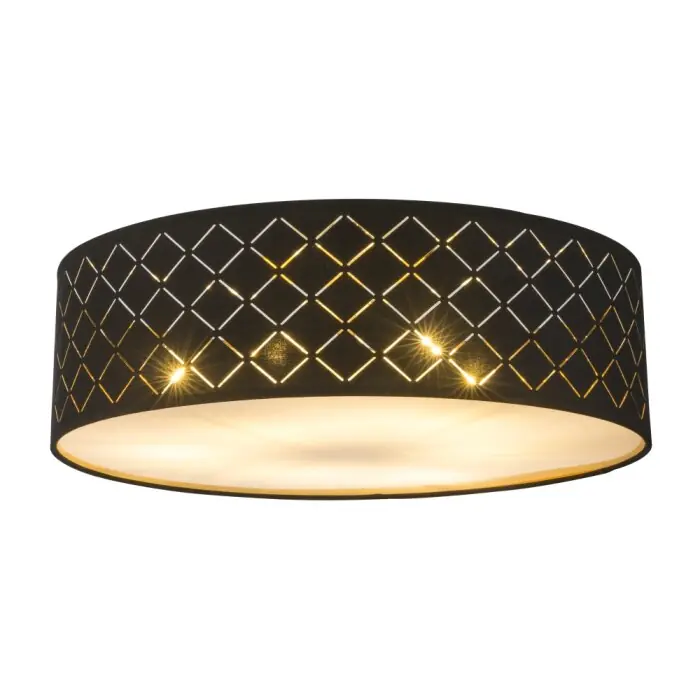 Beste Prijs Globo CLARKE Plafondlamp Nikkel mat, 6-lichts