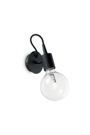 Dagaanbieding Ideallux EDISON Muurlamp Zwart, 1-licht
