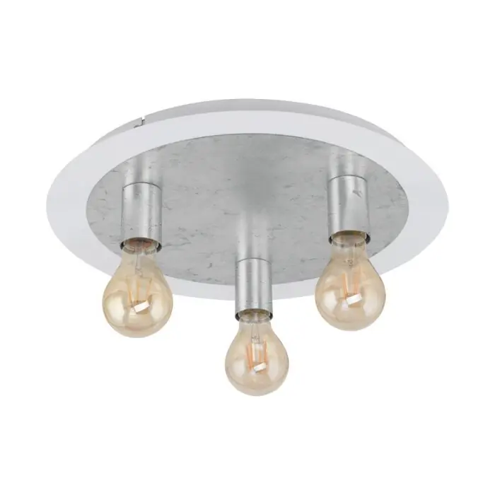Actieprijs Eglo PASSANO Plafondlamp Zilver, Wit, 3-lichts
