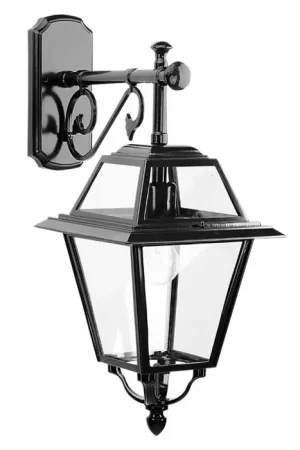 Betrouwbaar KS Verlichting Venray Muurlamp Zwart, 1-licht