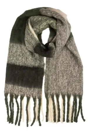 Aanbieding Clayre & Eef Wintersjaal Dames 50x210 cm Zwart Textiel