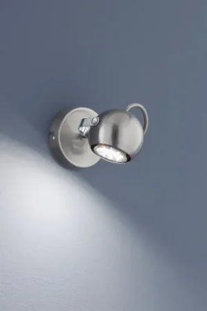 Reality BASTIA Spotlamp Nikkel mat, 1-licht Speciale Aanbieding