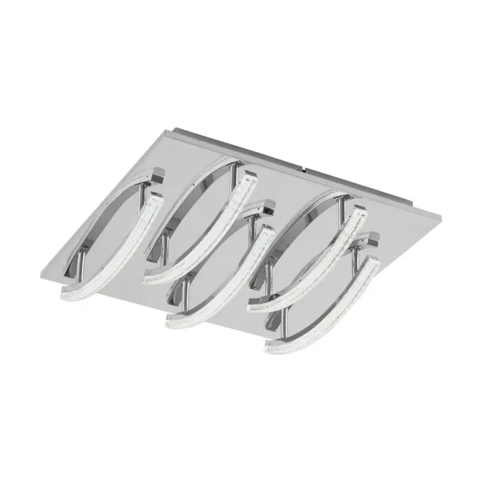 Gereduceerde Prijs Eglo PERTINI Plafondlamp LED Chroom, 5-lichts