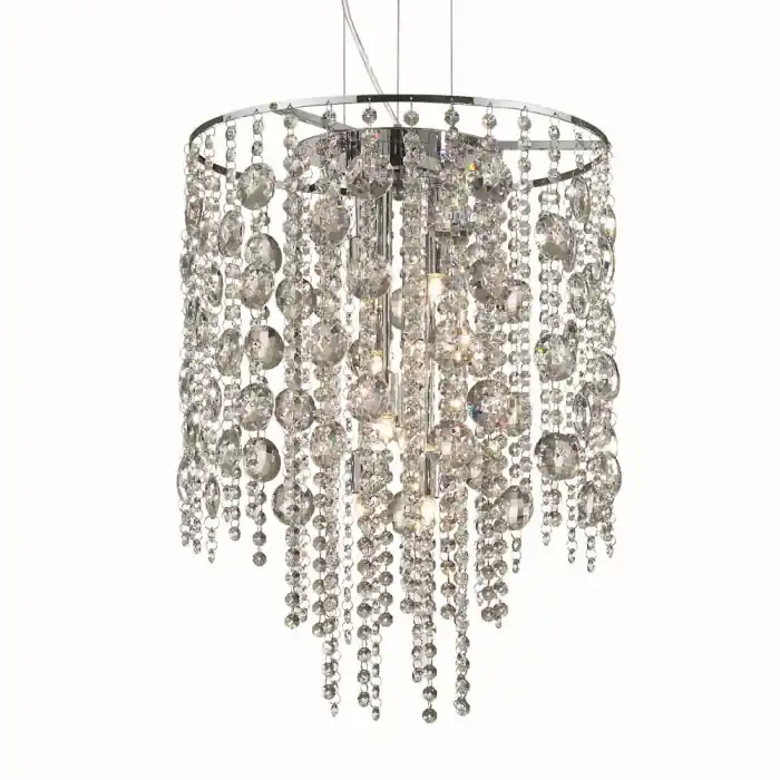 Ideallux EVASIONE Hanger Chroom, 8-lichts Actieprijs