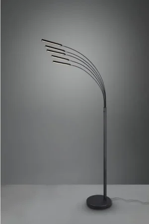 Reality Reed Staande lamp LED Zwart, 5-lichts Rechtstreeks Van De Fabrikant