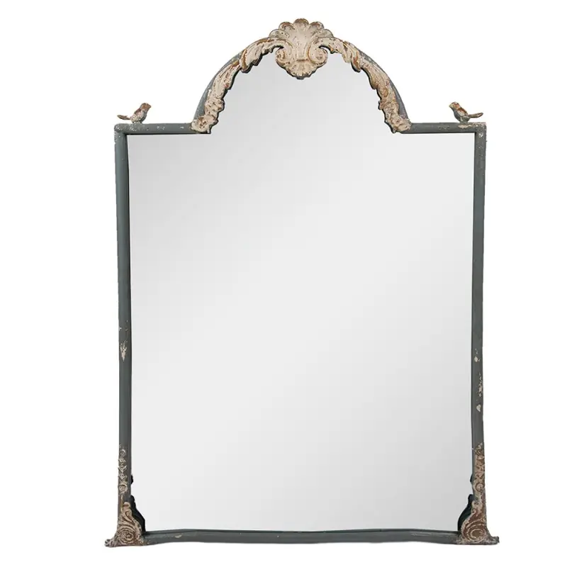 Beperkt Aanbod Clayre & Eef Spiegel 60x3x91 cm Blauw Metaal