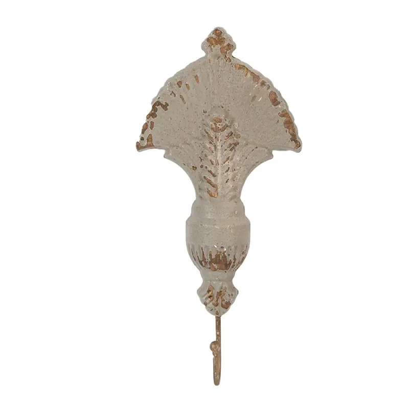 Finale Uitverkoop Clayre & Eef Wandhaak 16x4x33 cm Beige Metaal
