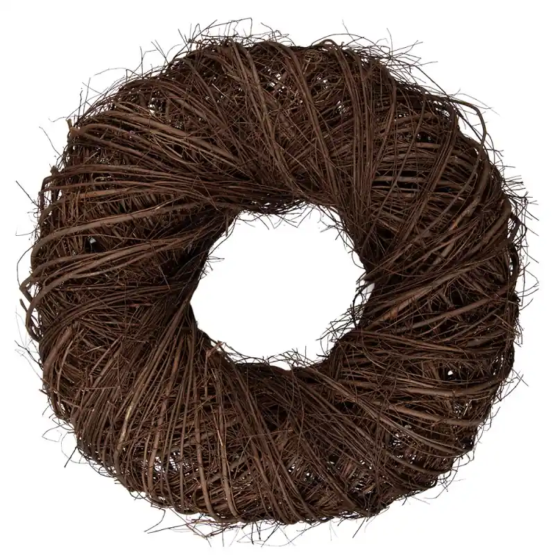 Clayre & Eef Krans Ø 60x18 cm Bruin Rotan Superprijs
