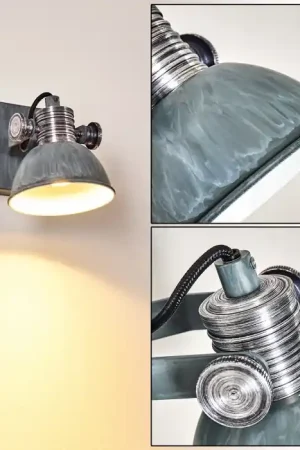 Bestel Nu Gudo Muurlamp Grijs, Wit, 1-licht