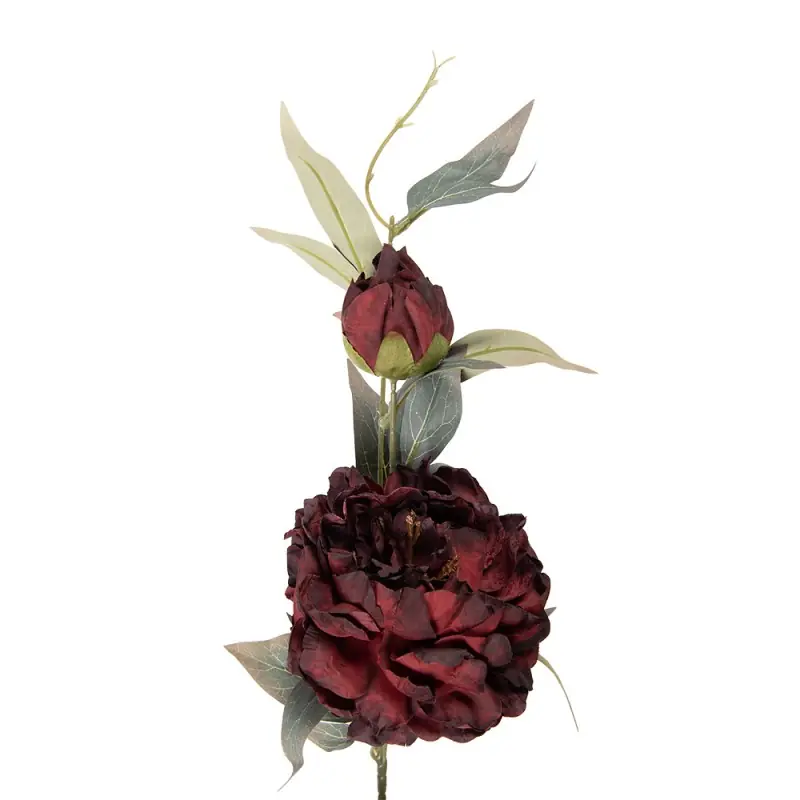 Clayre & Eef Kunstbloem 78 cm Rood Kunststof Weekendaanbieding