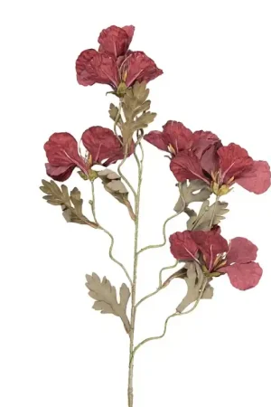 Weekendaanbieding Clayre & Eef Kunstbloem 82 cm Rood Kunststof