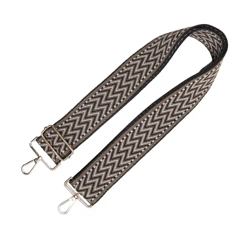 Aanbieding Clayre & Eef Tassenriem 5x140 cm Zwart Synthetisch