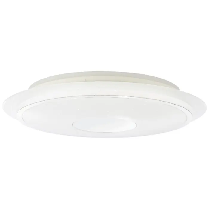 Brilliant Viktor Plafondlamp LED Zilver, Wit, 1-licht, Afstandsbediening, Kleurwisselaar Direct Verzonden